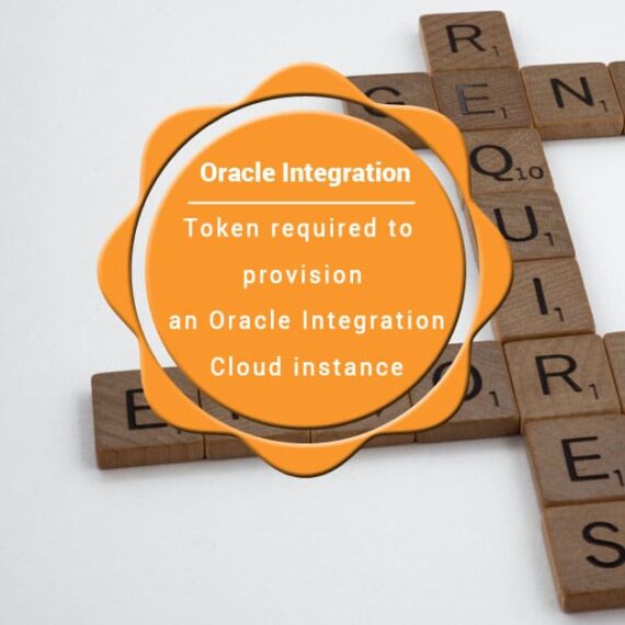 Token required to provision an Oracle Integration Cloud instance