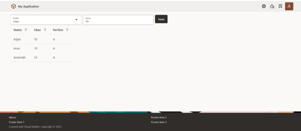 Dynamic filter on table in Oracle Visual Builder - TechSupper