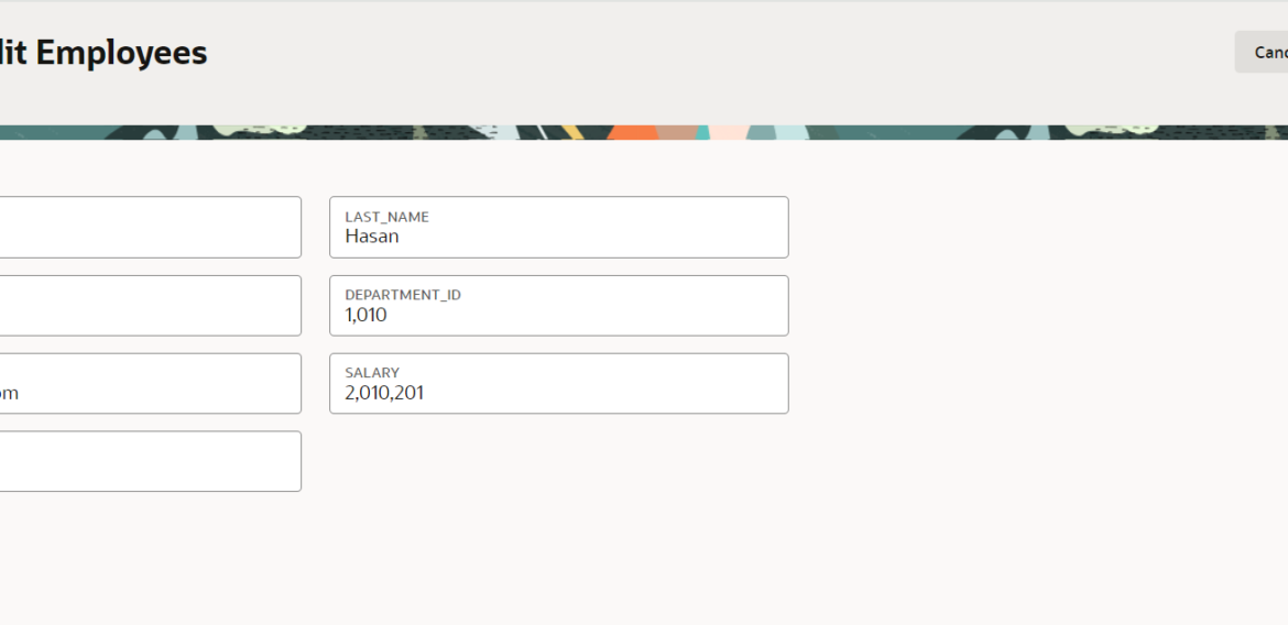 Working with Redwood Simple Create and Edit Page Template in Oracle ...