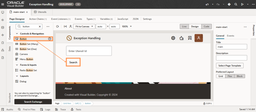 Exception Handling in Oracle Visual Builder - TechSupper