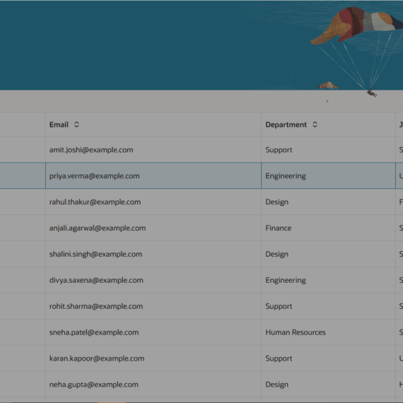 Edit Table Data Using the General Drawer Template in Oracle Redwood