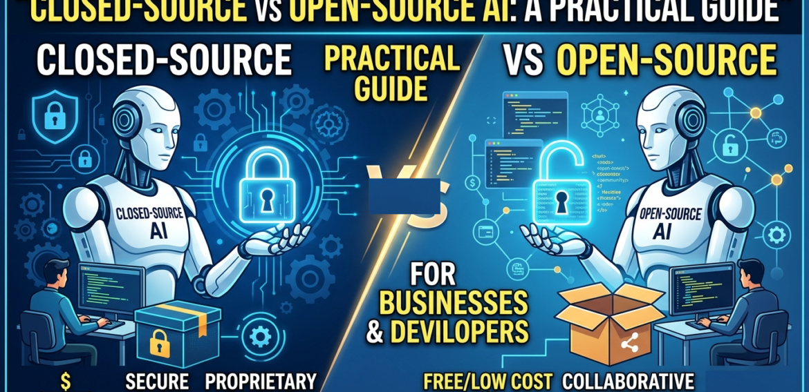 Closed-Source vs Open-Source AI Models: A Practical Guide for Businesses and Developers
