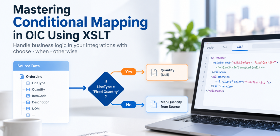 Mastering Conditional Mapping in OIC Using XSLT Choose-When-Otherwise